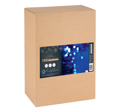 1000 LED Chase Christmas Lights - Blue-5056150226222-Bargainia.com