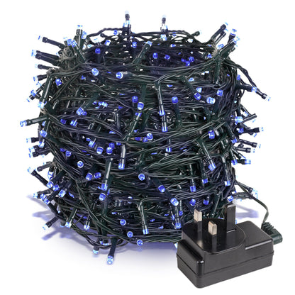 1000 LED Chase Christmas Lights - Blue-5056150226222-Bargainia.com