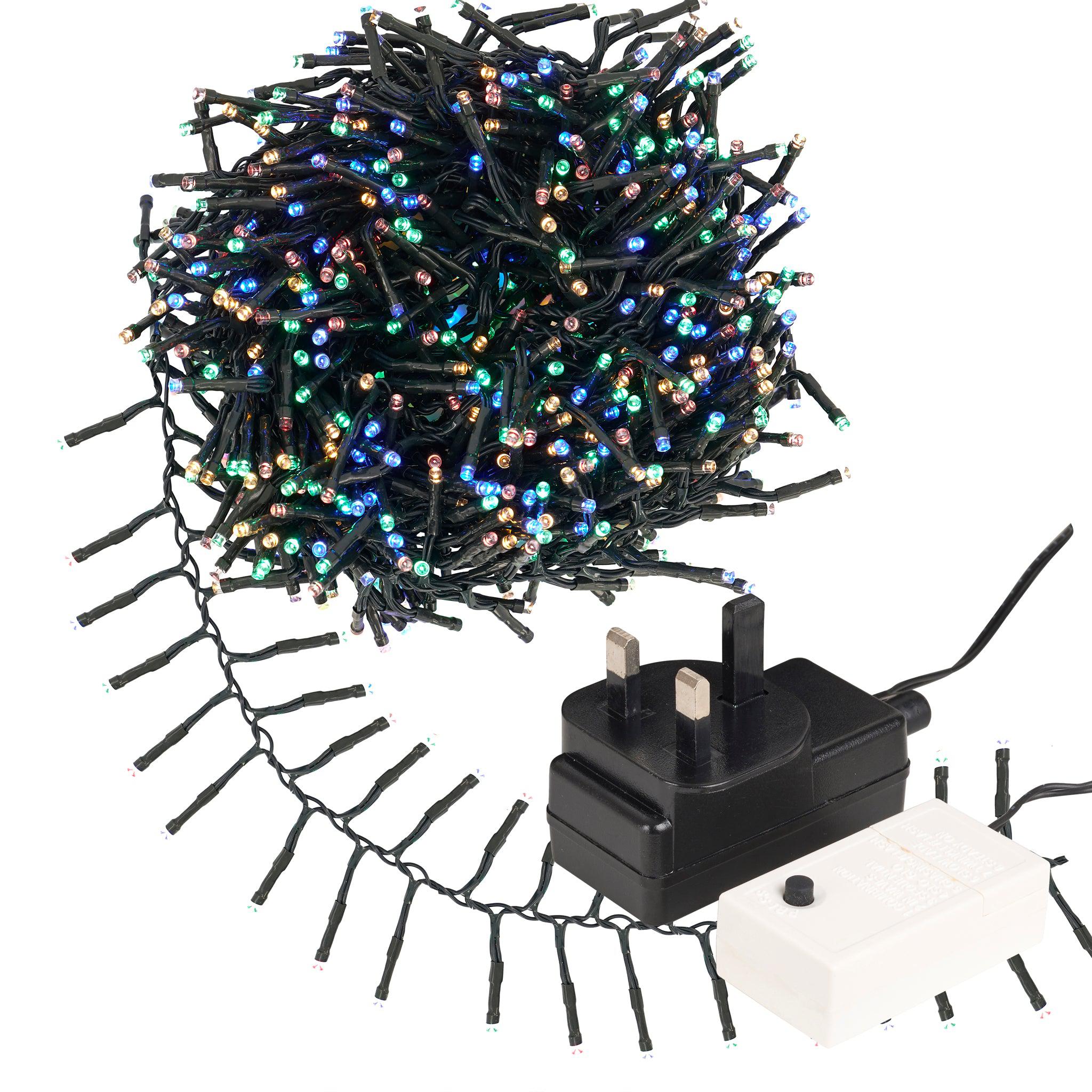 720 Christmas LED Cluster Chaser Lights - Multi-Colour-5056150226451-Bargainia.com