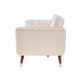 Victoria 3 Seater Velvet Click Clack Sofa Bed - Cream-Bargainia.com