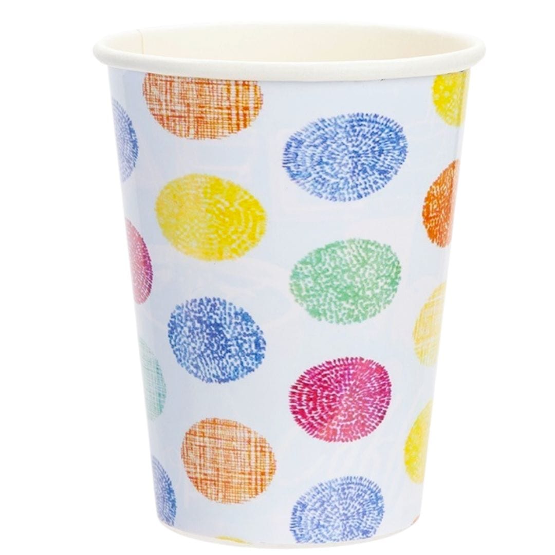 9oz Paper Cups - Spots - 12 Pk 5050565616098 only5pounds-com