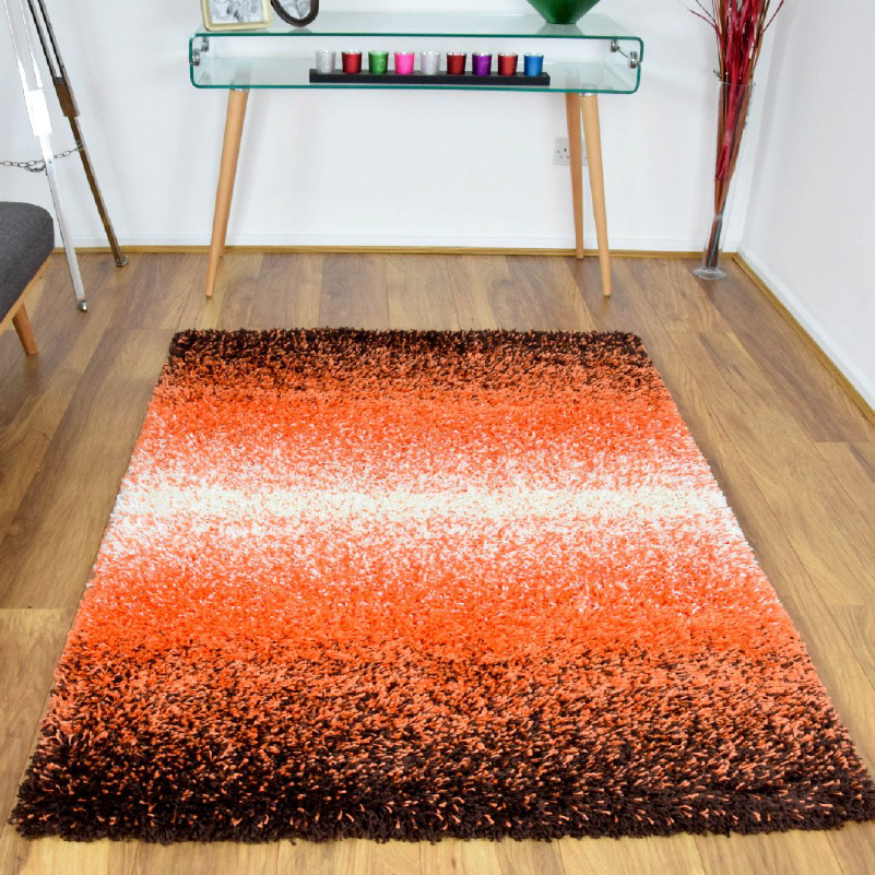 California Orange Blend Shaggy Rug | bargainia.com | Shaggy Rugs-Bargainia.com