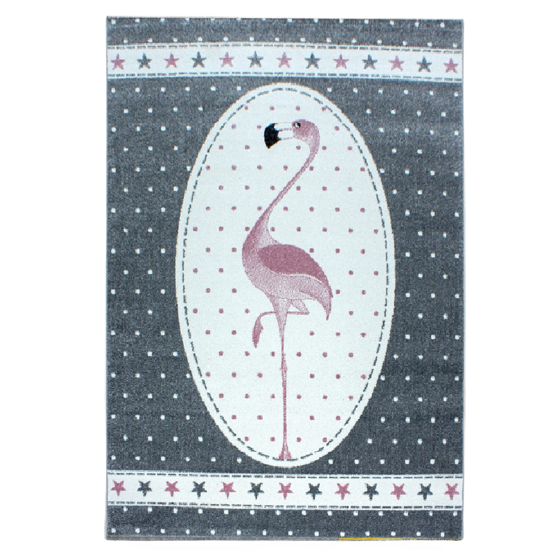 Pink Flamingo Rug | Kids Bedroom Rug | bargainia.com-Bargainia.com