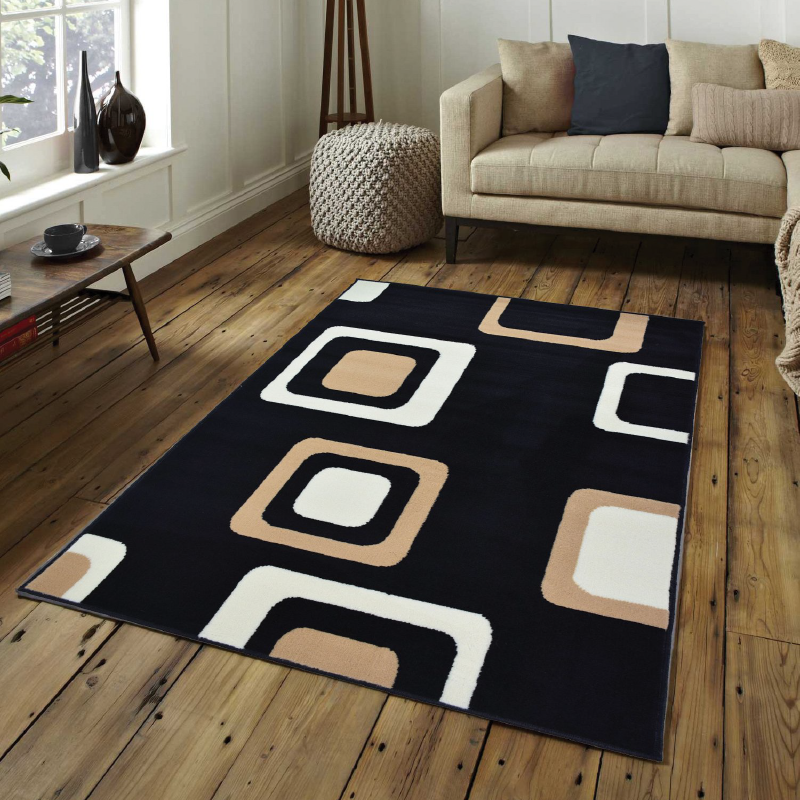 Square Patterned Rug | Bargainia.com | Free UK Delivery