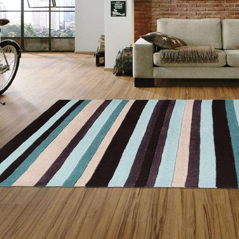 Missouri Blue Stripes Rug | bargainia.com| Classic Styles-Bargainia.com