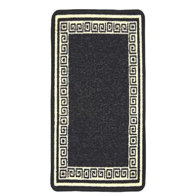 Luna Kitchen Mat - Black - 160 x 220cm-Bargainia.com