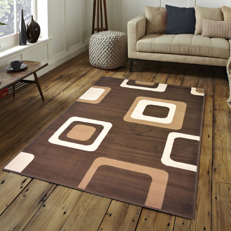 Square Patterned Rug | Bargainia.com | Free UK Delivery