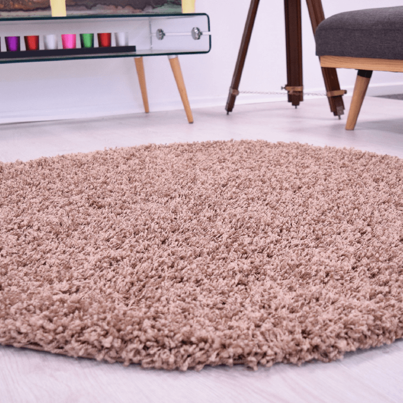 Mocha Thick Shaggy Rug - California