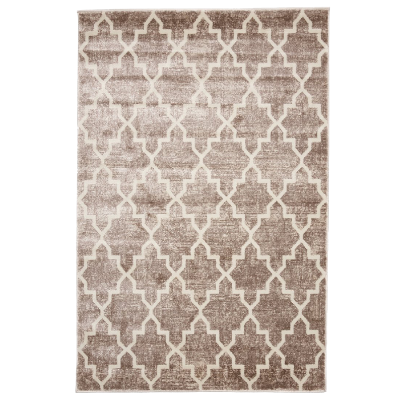 Jersey Shield Brown Modern Rug | bargiania.com | Modern Rugs-Bargainia.com