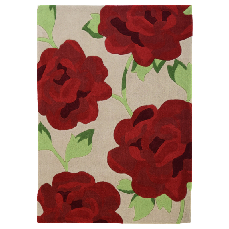 Red Floral Rug | Rug Masters | Free UK Delivery