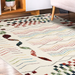 Rainbow Waves Cream Rug | bargainia.com | Modern Rugs-Bargainia.com