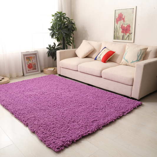 Snug Plain Shaggy Rug - Pink | bargainia.com | Shaggy-Bargainia.com