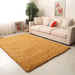 Snug Plain Shaggy Rug - Orange | bargainia.com | Shaggy-Bargainia.com