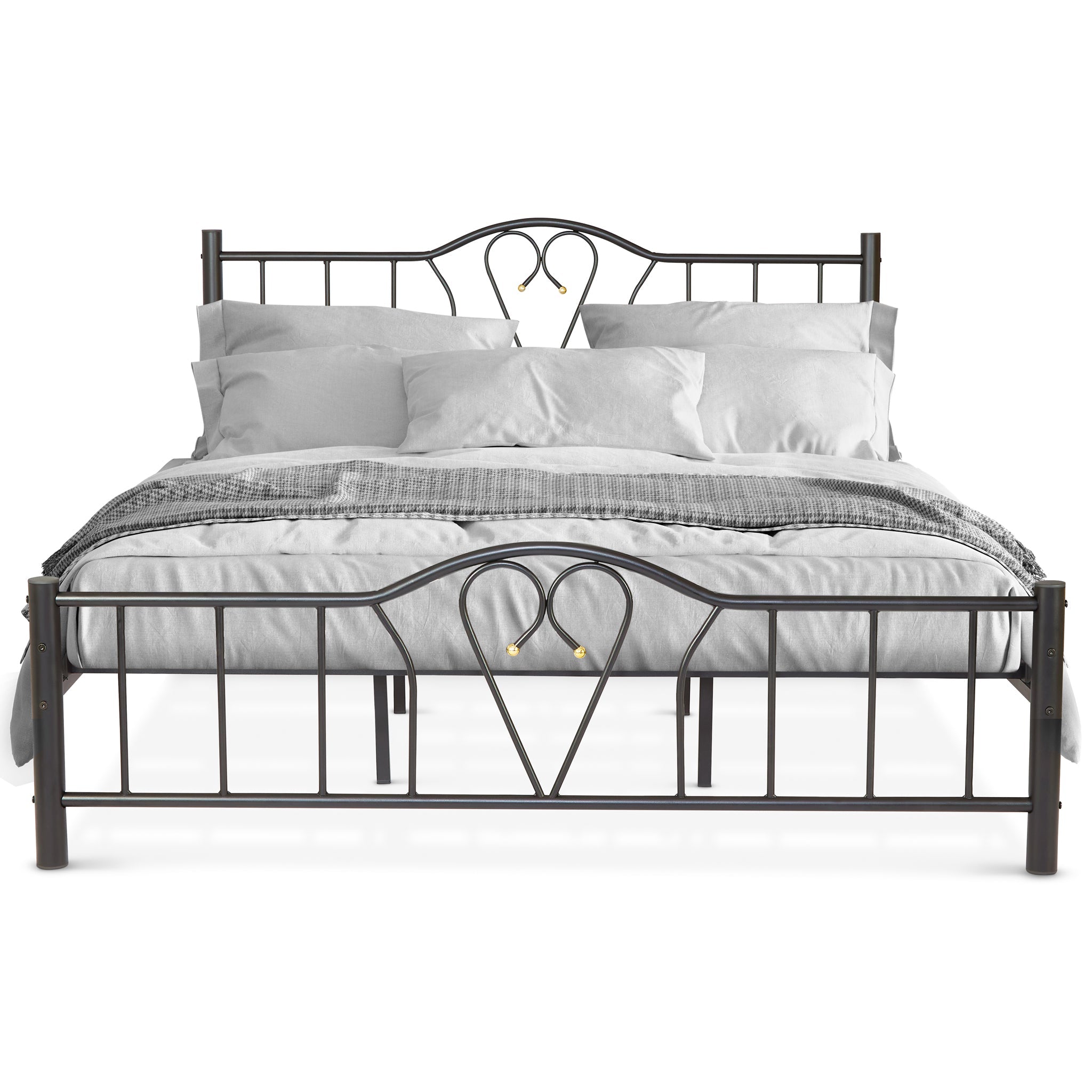 Orkide Metal 5FT King Size Bed Frame - Black