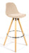 Barcelona Bar Stools - Set Of 2 - Beige-5056150252917-Bargainia.com