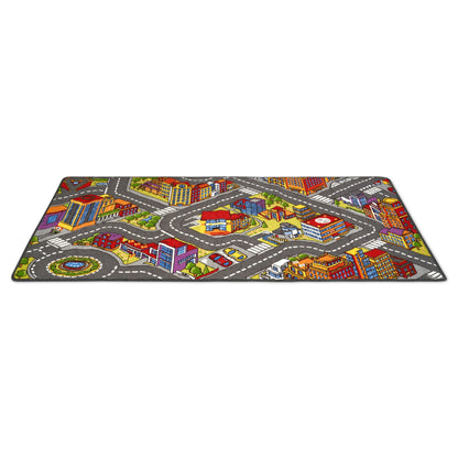 Big City Car Bright Play Mat Non Slip Kids Rug