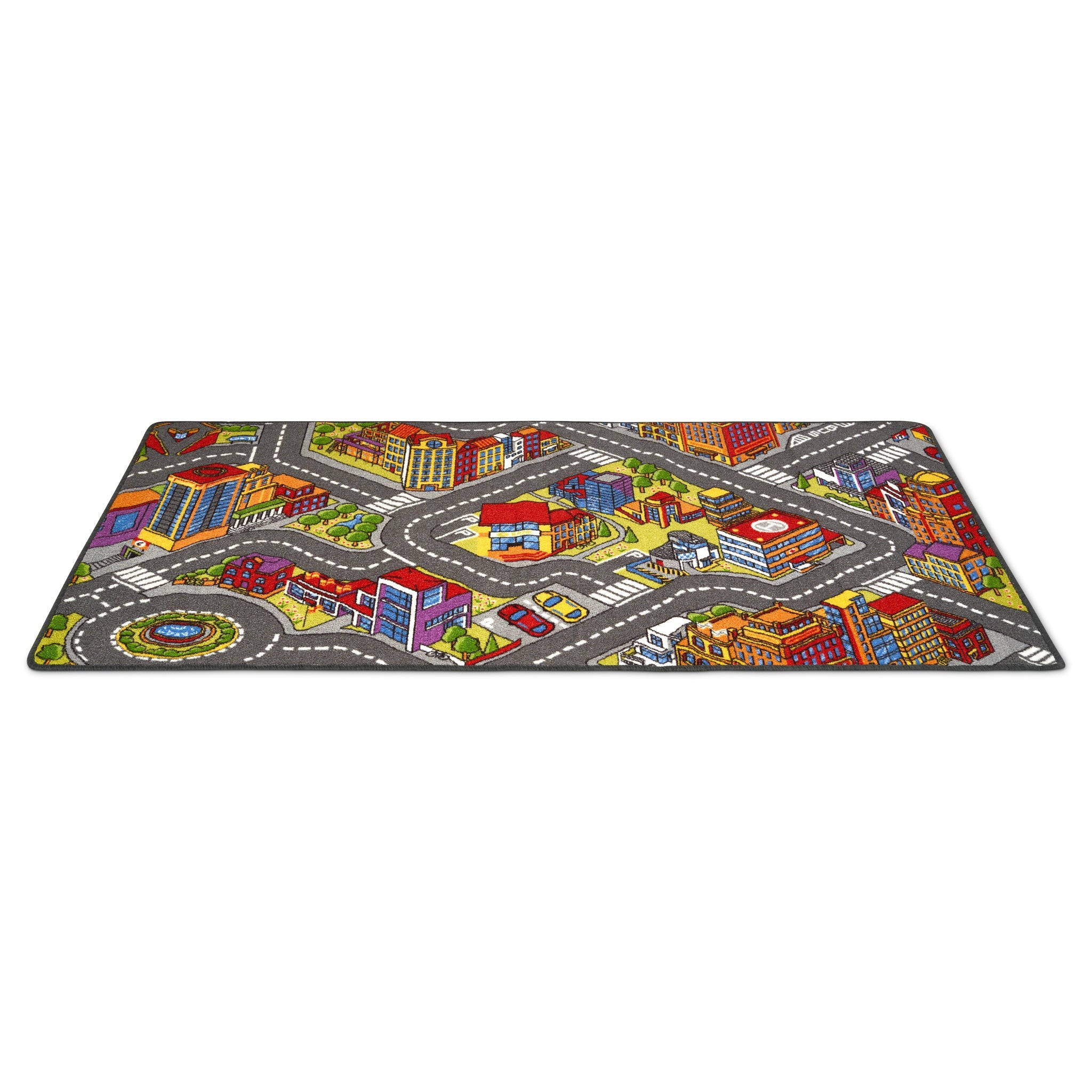 Big City Car Bright Play Mat Non Slip Kids Rug