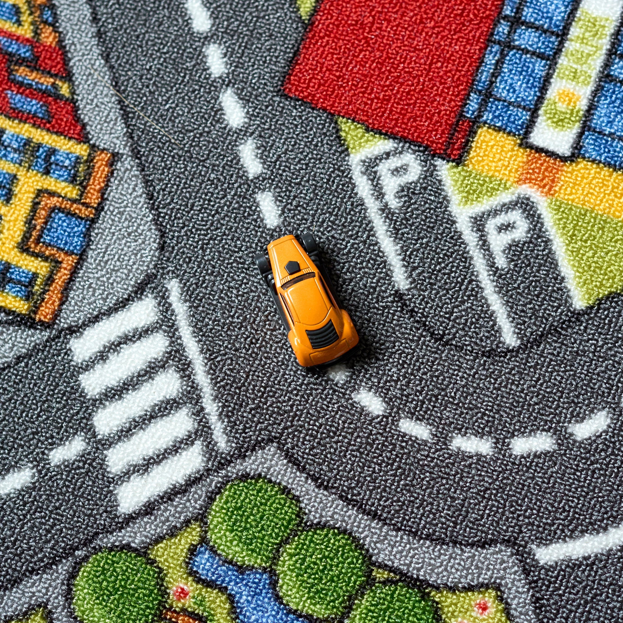 Big City Car Bright Play Mat Non Slip Kids Rug