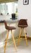 Barcelona Bar Stools - Set Of 2 - Brown-5056150252870-Bargainia.com