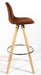 Barcelona Bar Stools - Set Of 2 - Brown-5056150252870-Bargainia.com