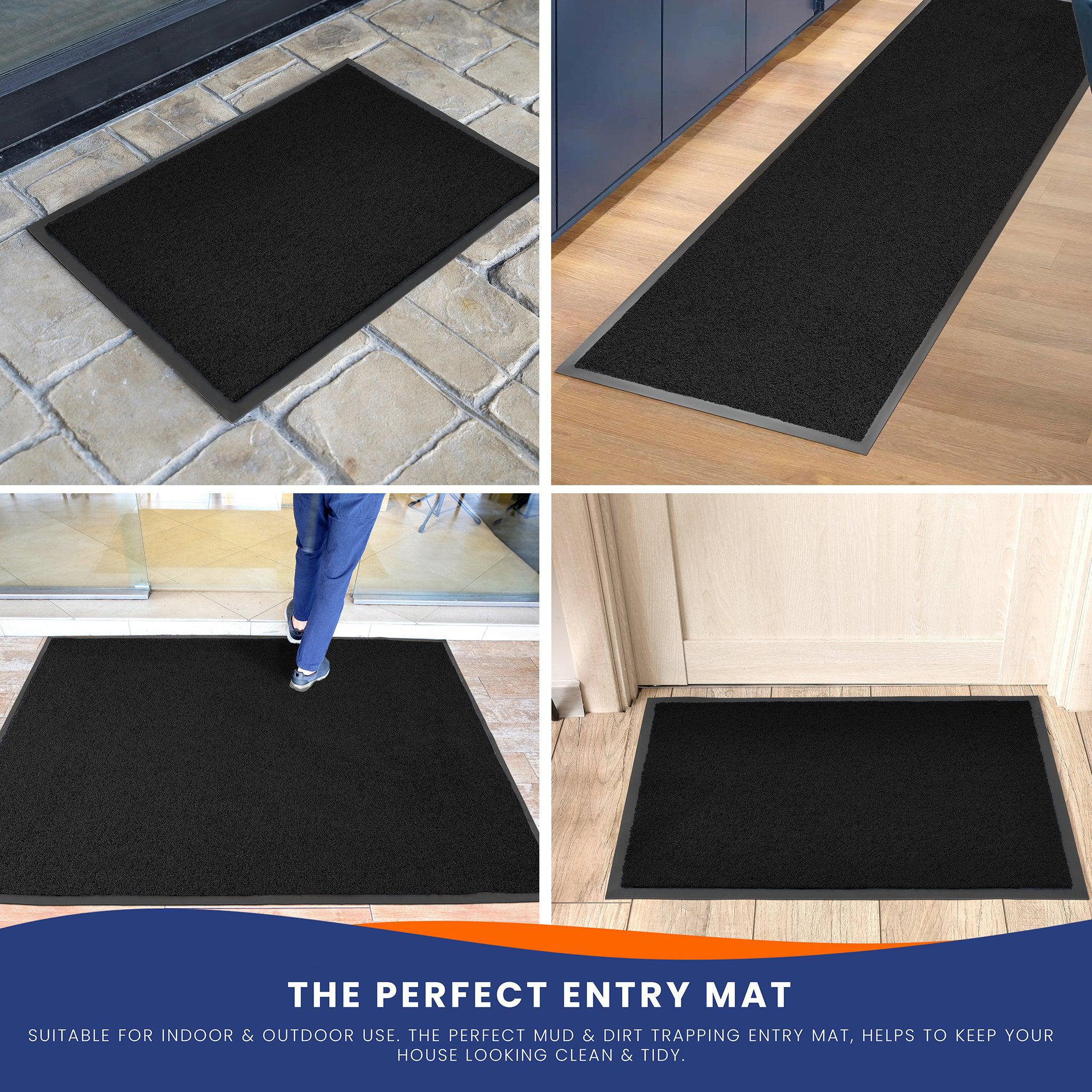 Black Candy Barrier Door Mat - Assorted Sizes-Bargainia.com