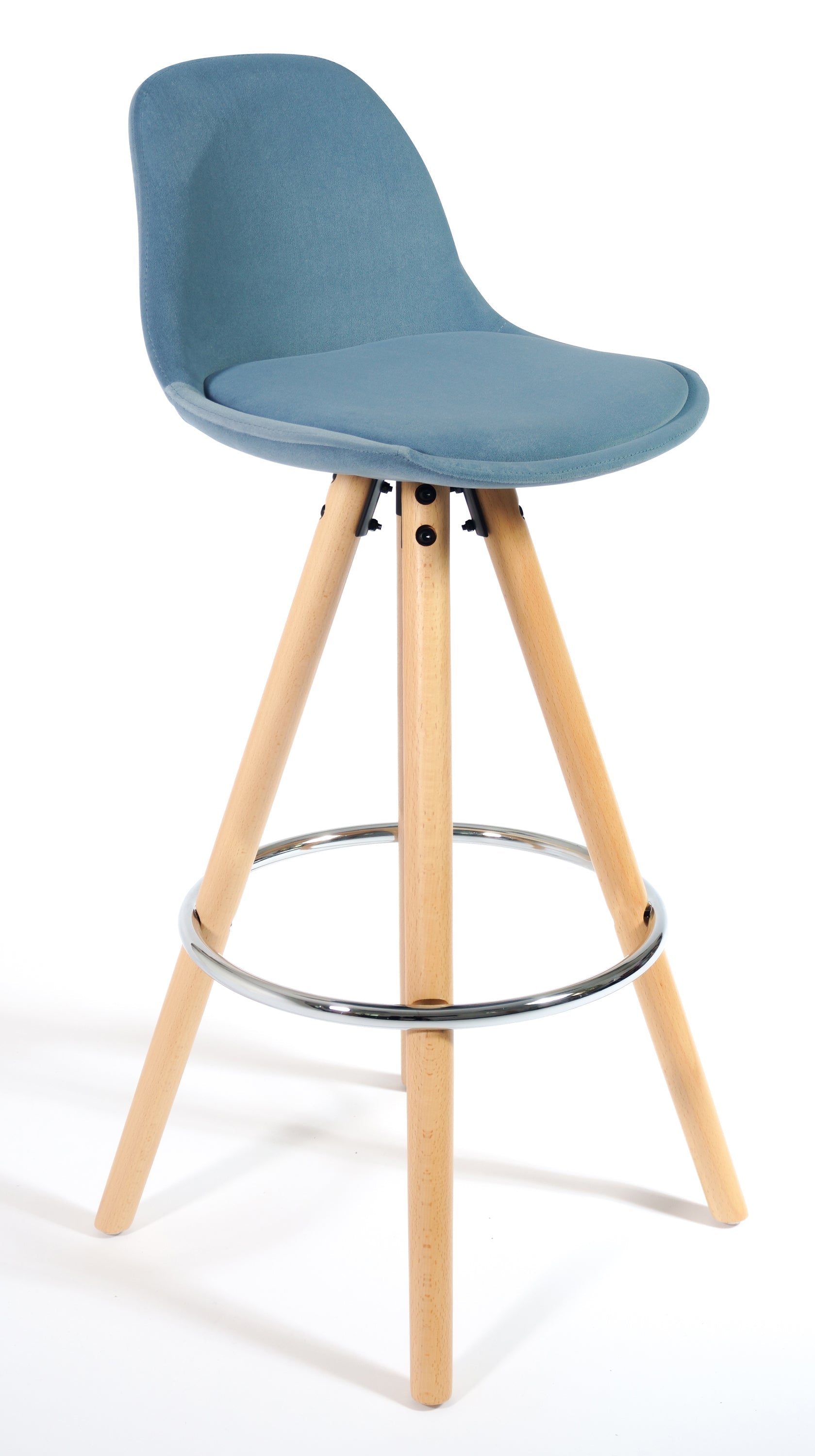 Barcelona Bar Stools - Set Of 2 - Duck Egg Blue-5056150252900-Bargainia.com