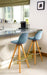 Scandi Style Barcelona Kitchen Bar Stools | Duck Egg Blue | Set Of 2-5056150252900-Bargainia.com