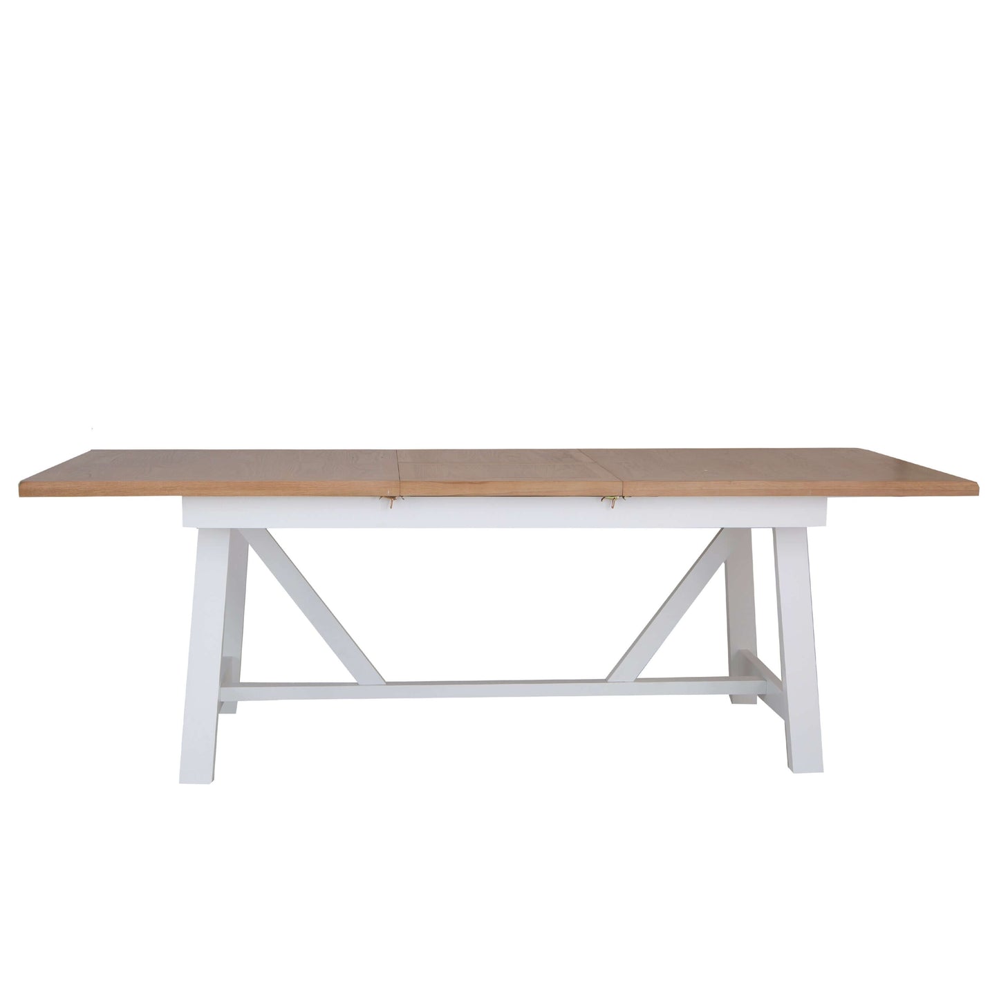 Elodie Snow White Oak Refectory Butterfly Extending Table 1.8m