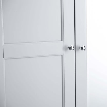 Elodie Dove Grey Oak 3 Door Mirrored Wardrobe