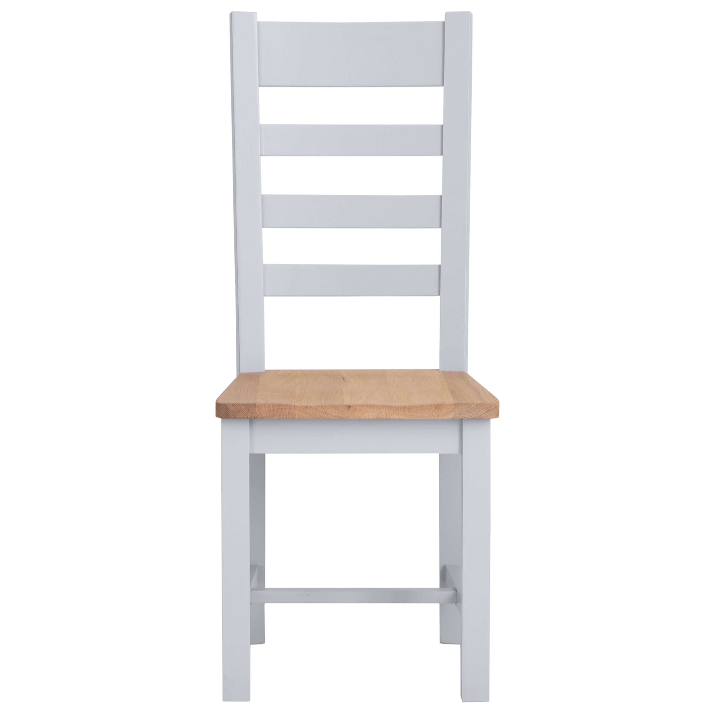 Elodie Dove Grey Oak Ladder Back Dining Chair Set of 2