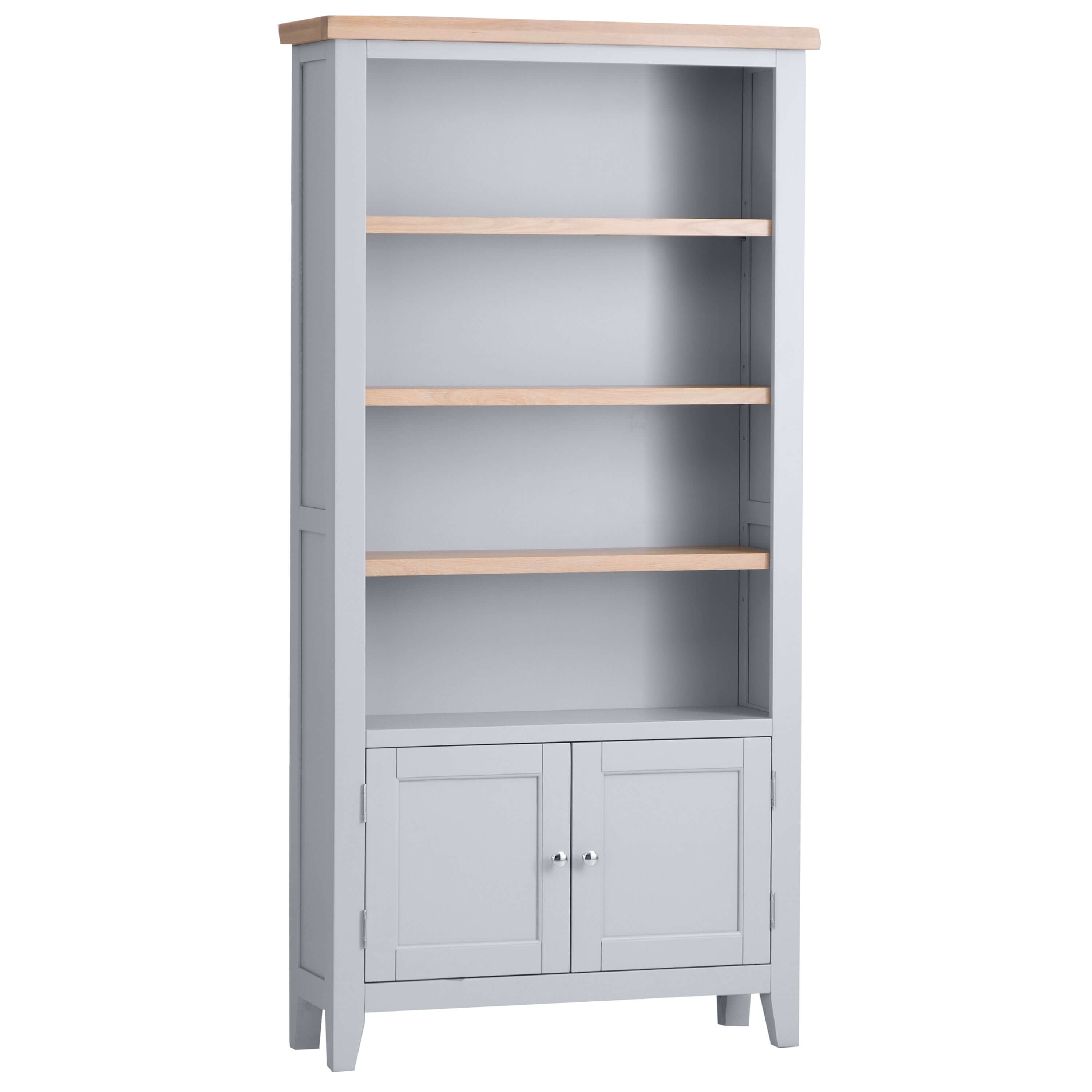 Elodie Dove Grey Oak Large Bookcase