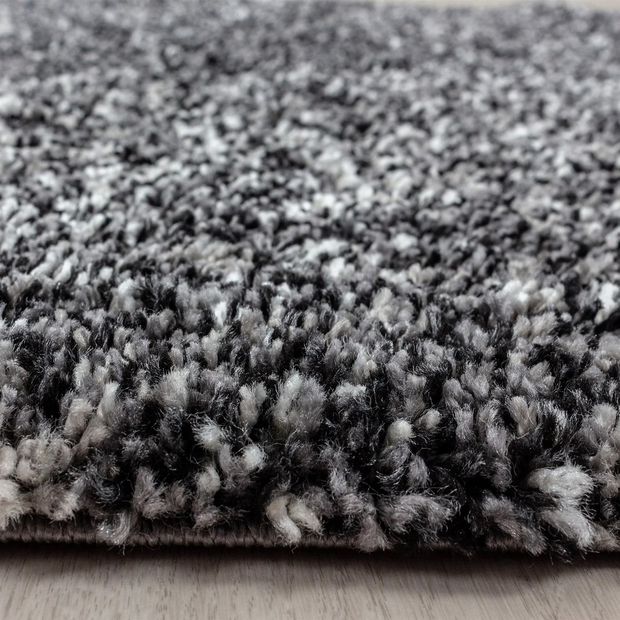 Grey/Anthracite Blend Shaggy Rug - Enjoy-Bargainia.com