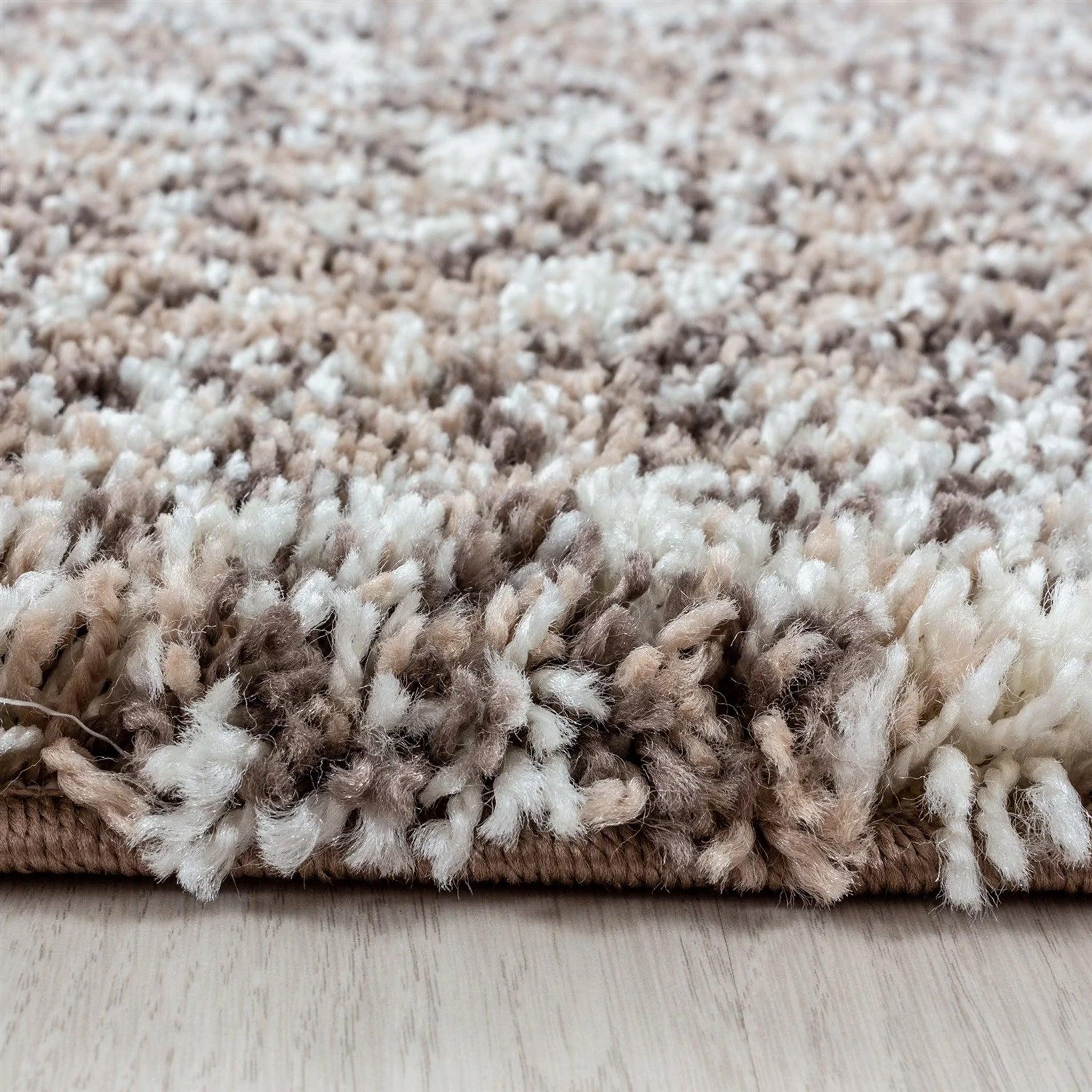 Taupe/Beige Blend Shaggy Rug - Enjoy-Bargainia.com