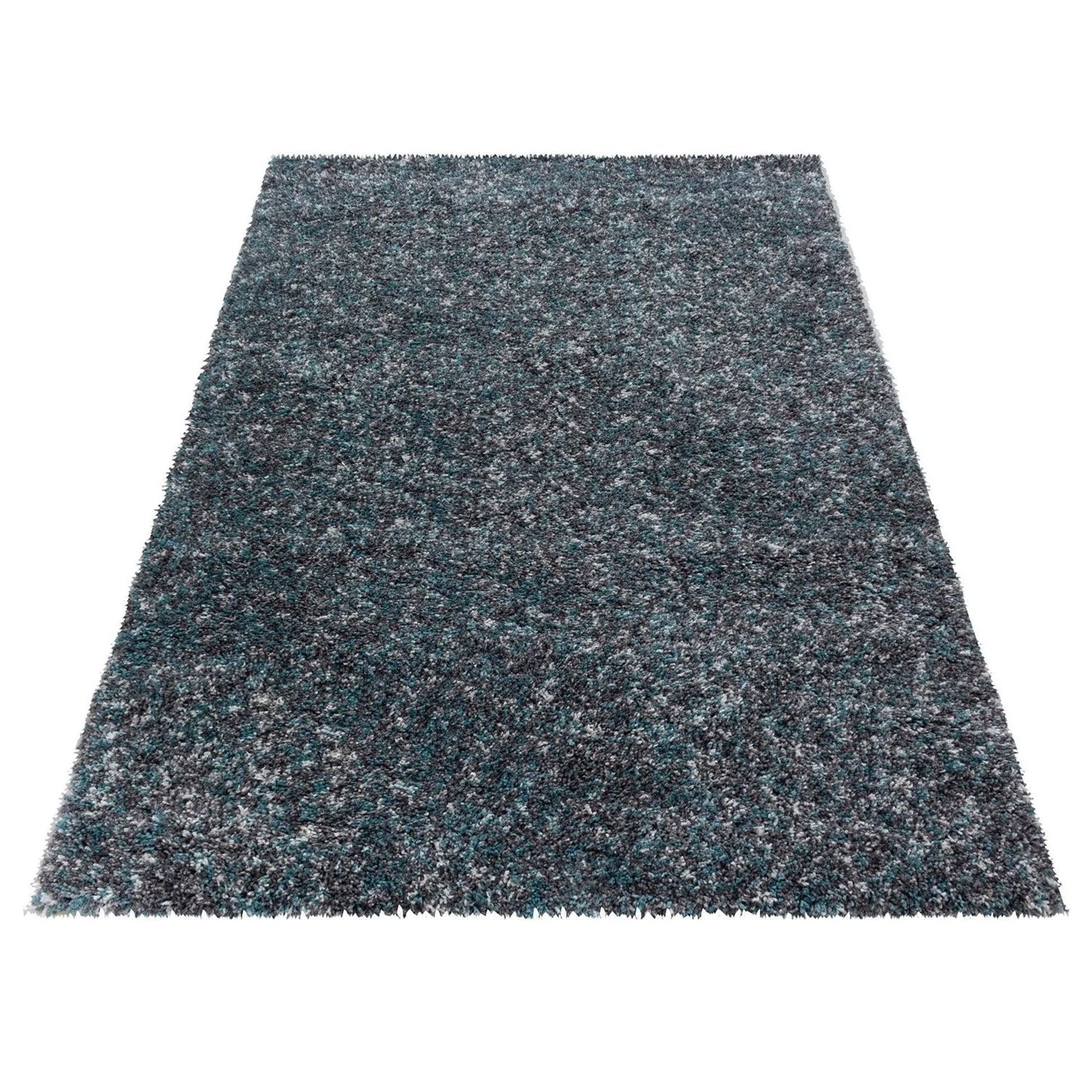 Grey/Blue Blend Shaggy Rug - Enjoy-Bargainia.com