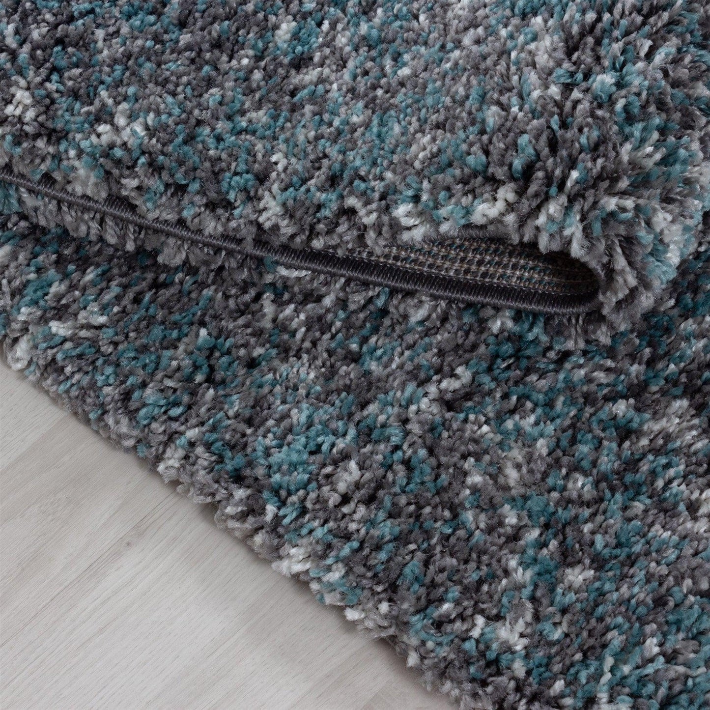 Grey/Blue Blend Shaggy Rug - Enjoy-Bargainia.com