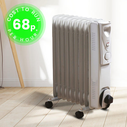 Fine Elements 2000W Oil Filled Electric Radiator-5024996705065-Bargainia.com