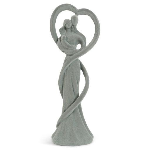 Velveteen Family Love Figurine with Child - Grey - 30cm-5010792486789-Bargainia.com