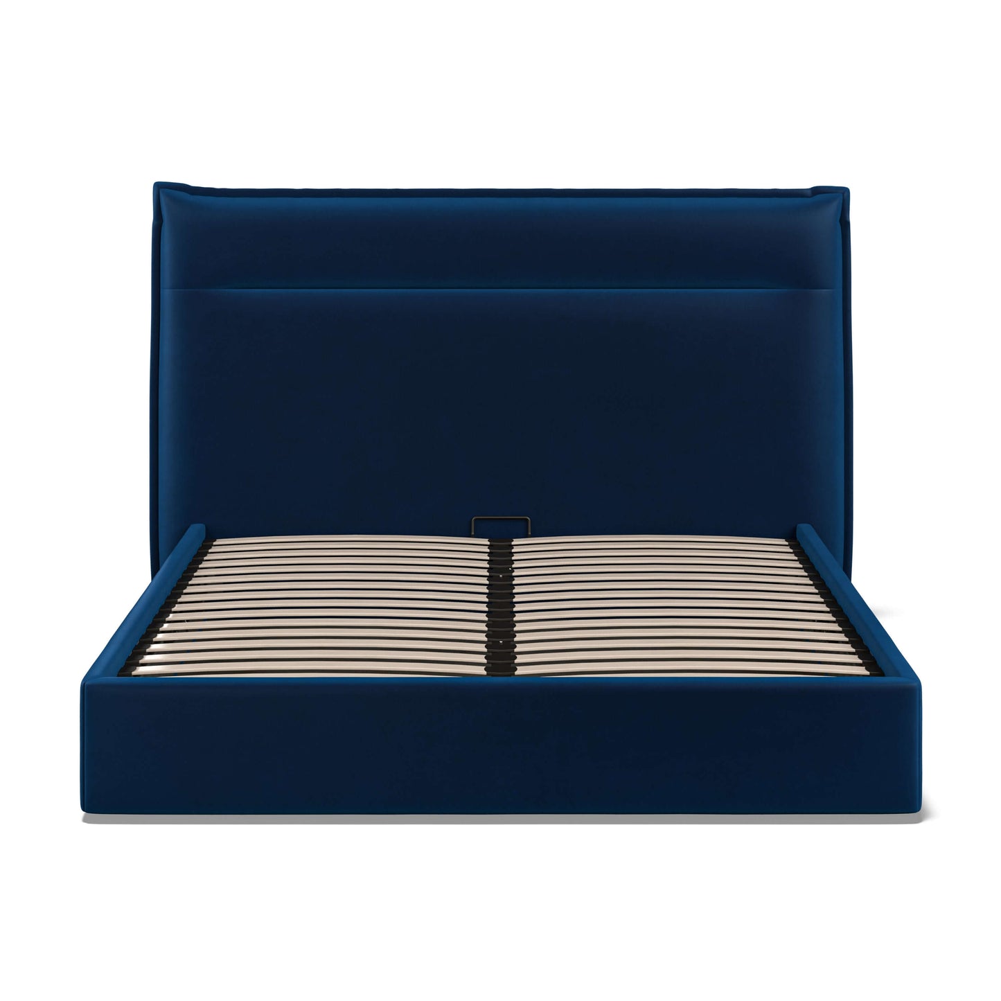 Velvet Ottoman 5FT King Size Bed - Royal Blue