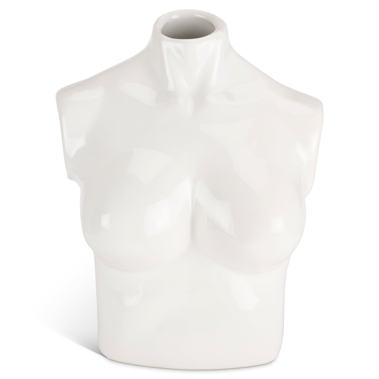 Female Silhouette Torso Vase - 20cm - Assorted Colours-Bargainia.com