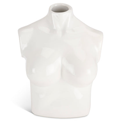 Female Silhouette Torso Vase - 20cm - Assorted Colours-Bargainia.com