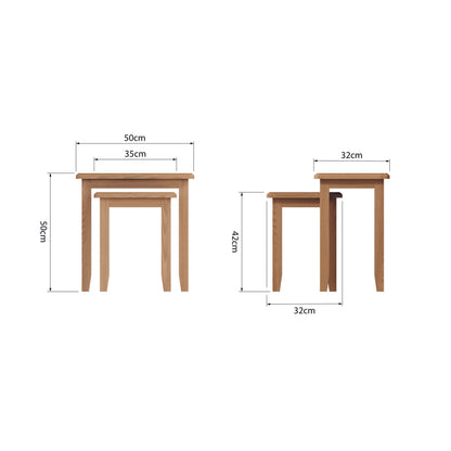 Rowan Oak Nest Of 2 Tables