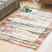 Cream Multicoloured Lines Rug - Georgia-Bargainia.com