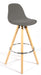 Barcelona Bar Stools - Set Of 2 - Grey-5056150252894-Bargainia.com