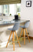 Scandi Style Adjustable Kitchen Bar Stools | Silver | Set Of 2-5056150252887-Bargainia.com