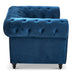 Velvet Chesterfield Sofa Suite - Navy Blue-Bargainia.com