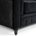 Velvet Chesterfield Sofa Suite - Black-Bargainia.com