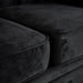 Velvet Chesterfield Sofa Suite - Black-Bargainia.com