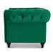 Velvet Chesterfield Sofa Suite - Jade Green-Bargainia.com