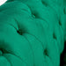 Velvet Chesterfield Sofa Suite - Green-Bargainia.com