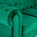 Velvet Chesterfield Sofa Suite - Green-Bargainia.com